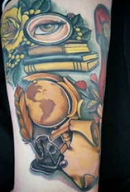 彩绘纹身 多款素描纹身彩色简单线条纹身图案