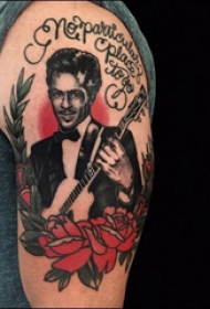 人物纹身图案 多款黑色纹身点刺技巧人物纹身图案