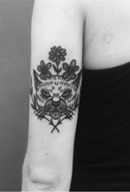 简单线条纹身 多款简约线条纹身黑色经典纹身图案