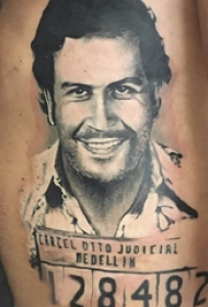 人物肖像纹身 多款素描纹身黑色人物纹身图案