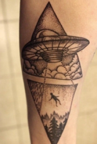 黑灰纹身 男生小腿上黑灰纹身图片