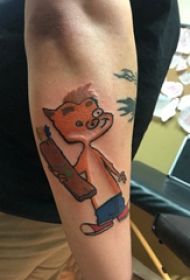 纹身卡通 男生手臂上可爱的卡通纹身图片