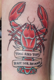 欧美小腿纹身 男生小腿上英文和玫瑰纹身图片