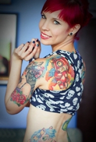 纹身腰部 多款简单线条纹身素描腰部纹身图案