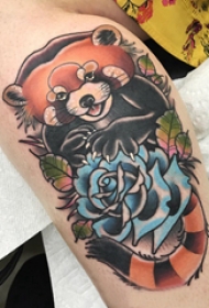 小动物纹身 女生小腿上小动物纹身图片