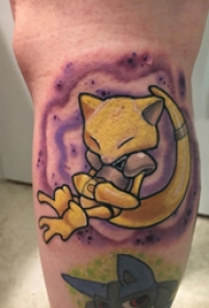 卡通纹身图案 男生小腿上卡通纹身图案