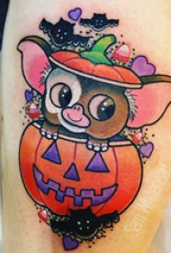 纹身卡通 女生小腿上卡通纹身图片