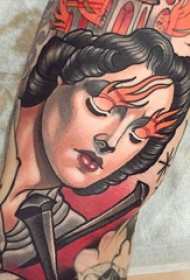 人物纹身图案 多款彩绘纹身素描人物纹身图案