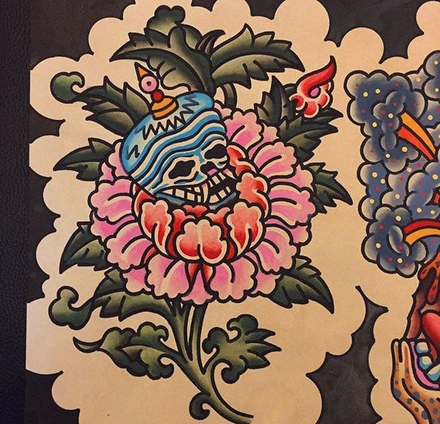 多款明亮的传统抽象风格纹身图案手稿素材来自乔布