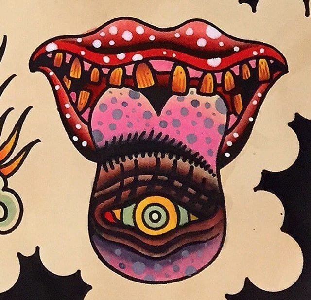 多款明亮的传统抽象风格纹身图案手稿素材来自乔布