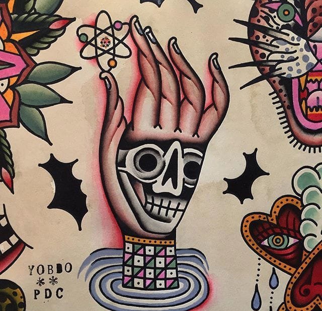 多款明亮的传统抽象风格纹身图案手稿素材来自乔布