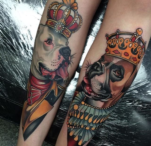 光滑亮丽新传统Neo-Traditional风格纹身图案来自约翰尼