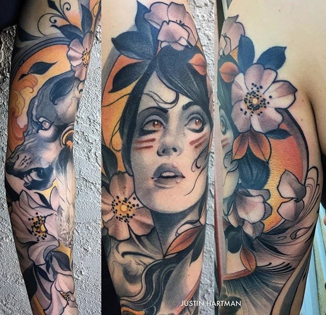 多款大型杰出的纹身图案欣赏来自贾斯汀?哈特曼