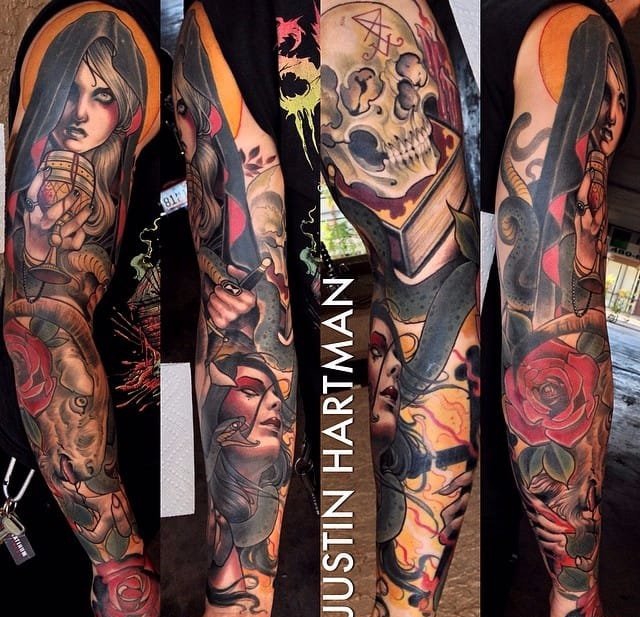 多款大型杰出的纹身图案欣赏来自贾斯汀?哈特曼