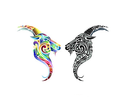 25款用色彩拼出来的动物图腾素材