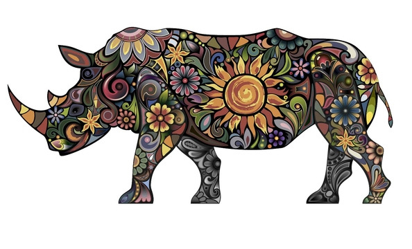 25款用色彩拼出来的动物图腾素材