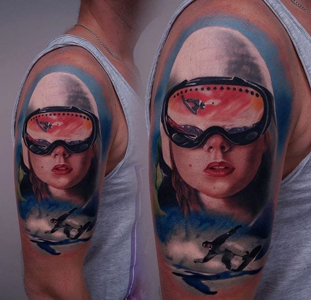 超恐怖逼真的三维立体纹身图案