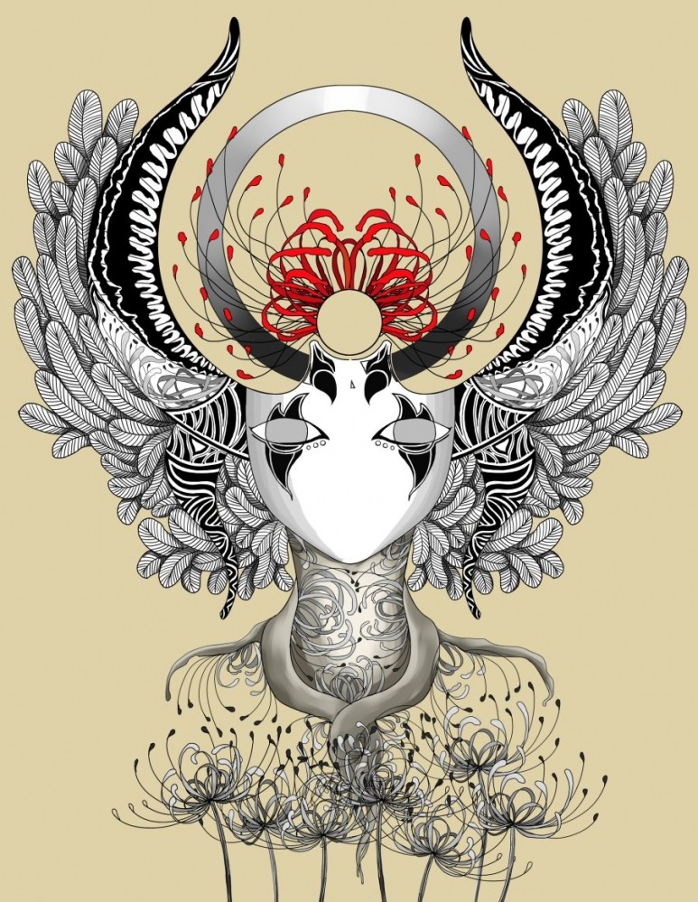 印象曼陀罗纹身手稿图