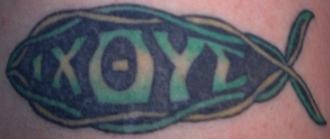 彩色符号纹身图片