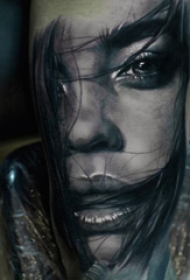 人物纹身图案 多款点刺纹身黑色人物纹身图案