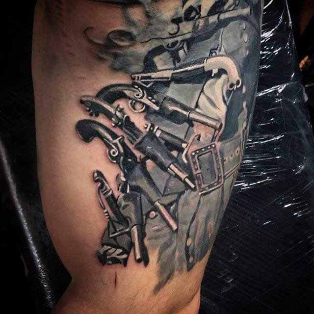 点刺纹身 多款点刺纹身黑色素描纹身图案