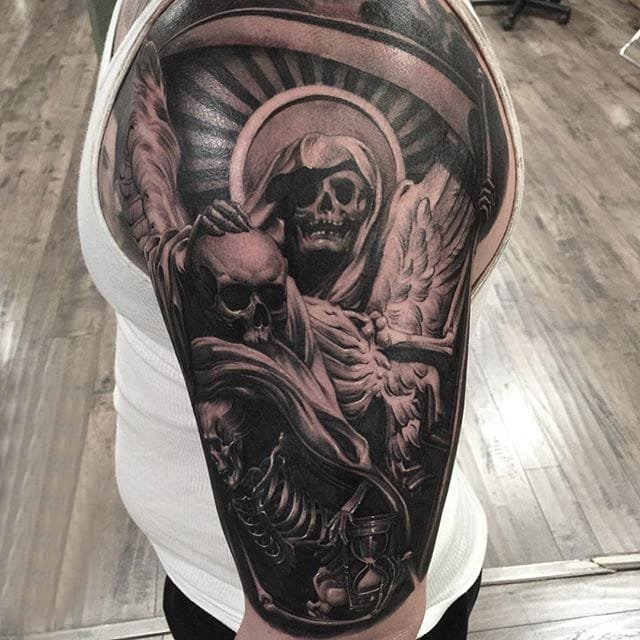 点刺纹身 多款简单线条纹身点刺技巧黑灰纹身图案