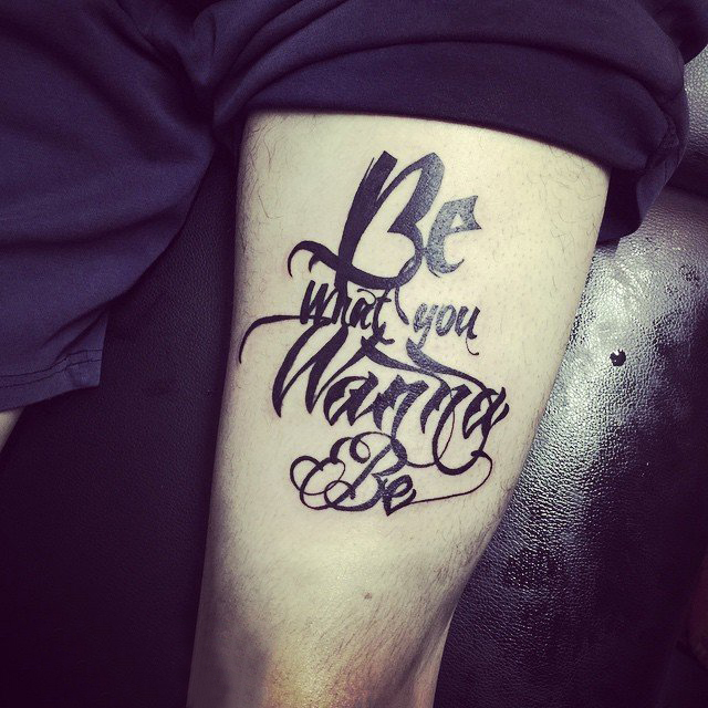 花体英文纹身 多款素描纹身黑色花体英文纹身图案