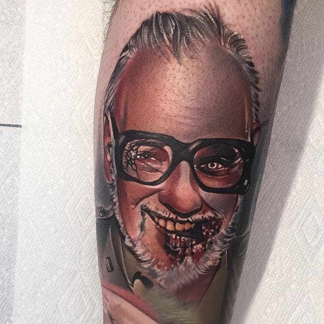 恐怖纹身 多款简约线条纹身素描恐怖纹身图案