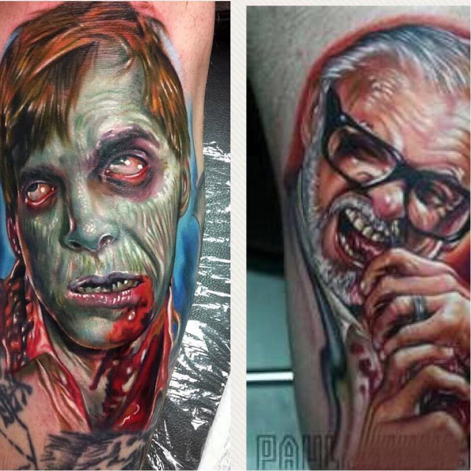 恐怖纹身 多款简约线条纹身素描恐怖纹身图案