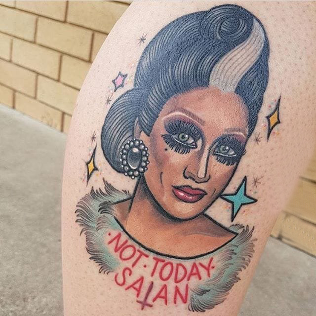 女性人物纹身图案 多款简约线条纹身彩绘女性人物纹身图案