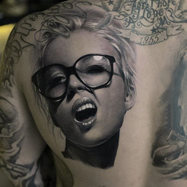 人物纹身图案 多款点刺纹身黑色人物纹身图案