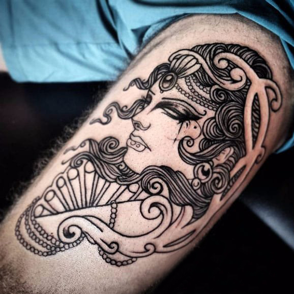 人物肖像纹身 多款点刺纹身素描人物肖像纹身图案