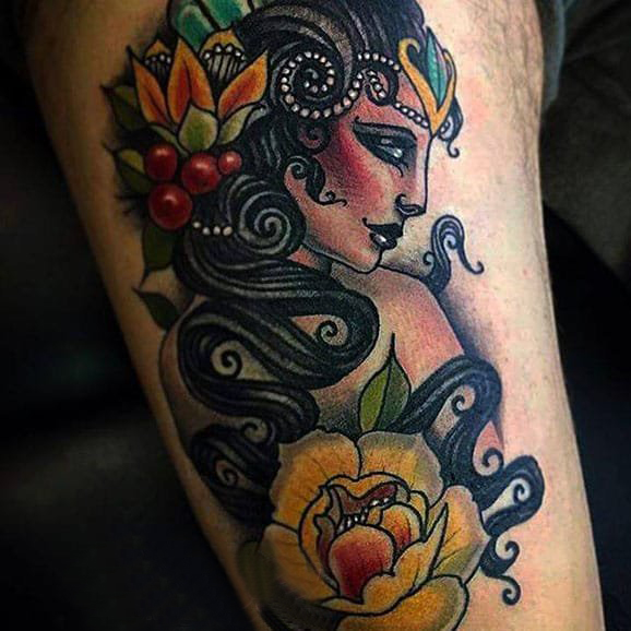 人物肖像纹身 多款点刺纹身素描人物肖像纹身图案