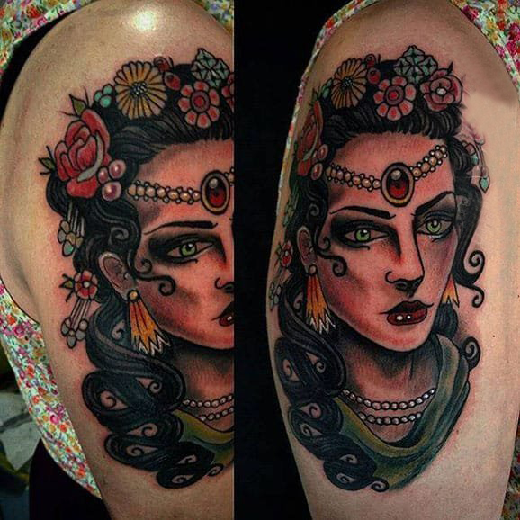 人物肖像纹身 多款点刺纹身素描人物肖像纹身图案