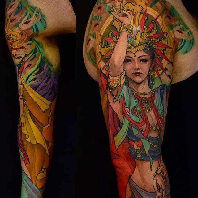 日本纹身 多款简单线条纹身素描日本传统纹身图案