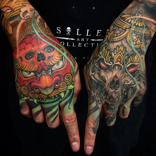 日本纹身 多款简单线条纹身素描日本传统纹身图案