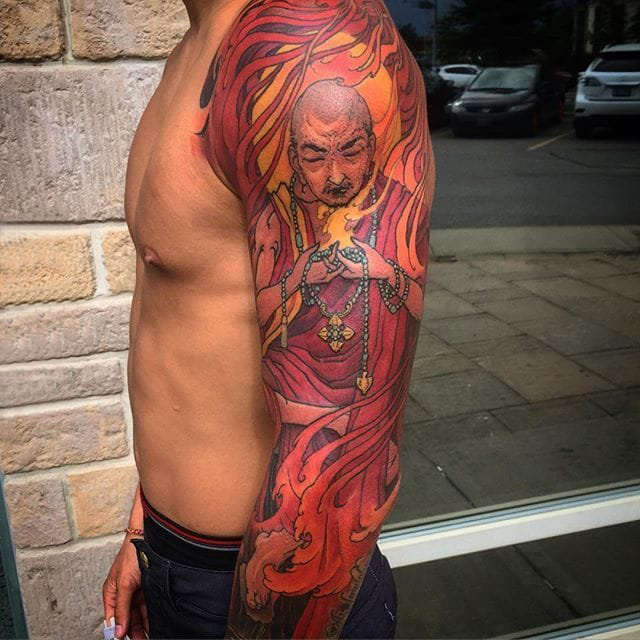 日本纹身 多款简单线条纹身素描日本传统纹身图案