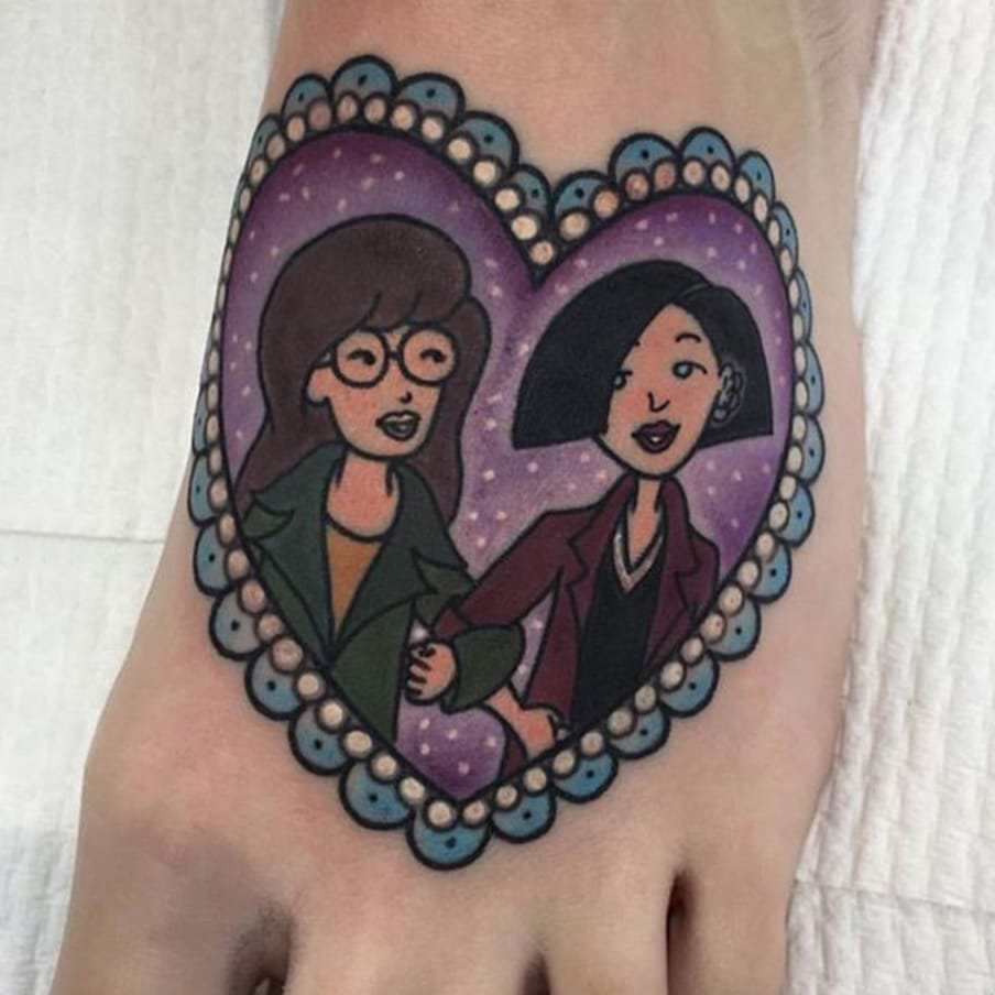 纹身卡通 多款简约线条纹身卡通素描纹身图案