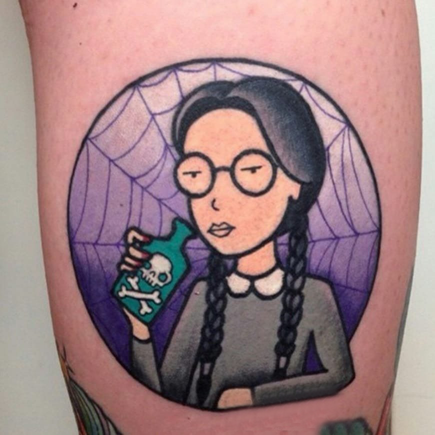 纹身卡通 多款简约线条纹身卡通素描纹身图案