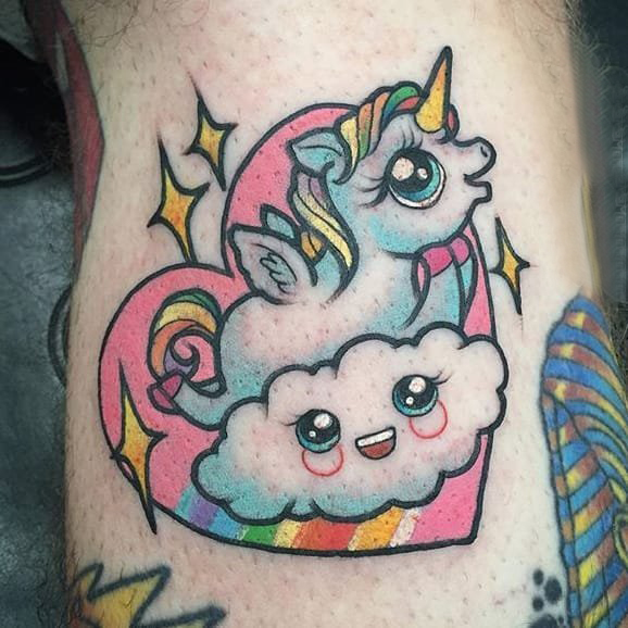 心形纹身图案 多款彩绘纹身心形可爱纹身图案