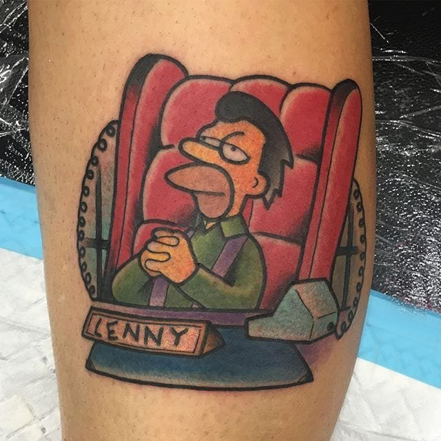 辛普森一家纹身 多款彩绘纹身素描辛普森纹身图案