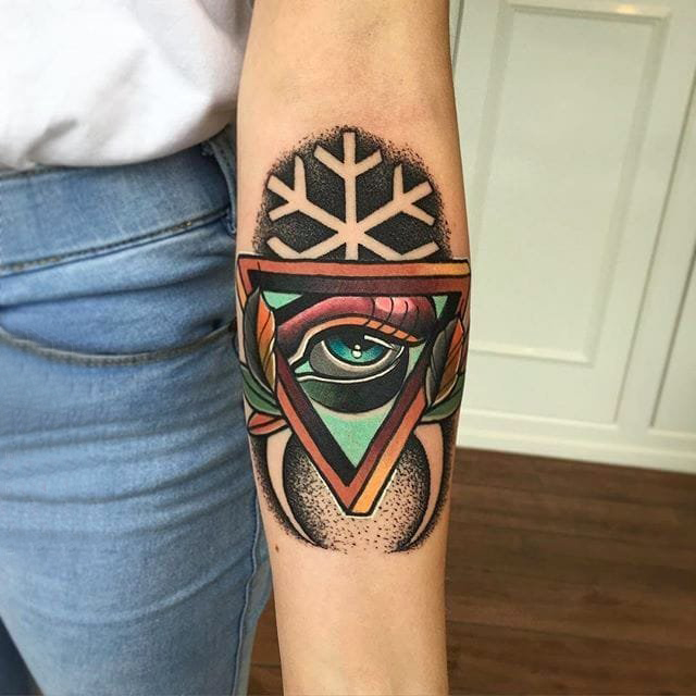 眼睛纹身 多款彩绘纹身素描眼睛纹身图案