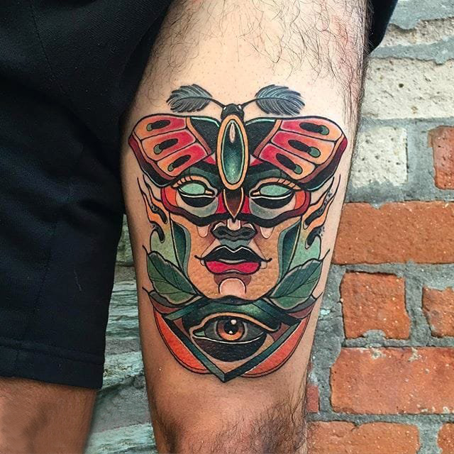 眼睛纹身 多款彩绘纹身素描眼睛纹身图案