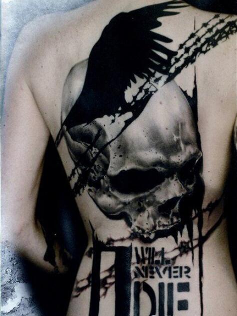 纹身就要随心随性 涂鸦风格纹身图案