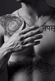 国际纹身明星  Adam Levine身上黑色的极简纹身图片缩略频道推荐图