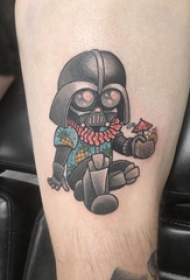 罗马战士纹身  男生手臂上彩色的罗码战士纹身图片