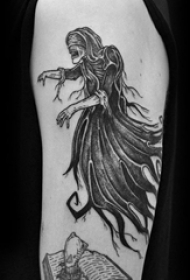 幽灵纹身图案 多款简单线条纹身素描幽灵纹身图案