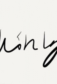 花体英文纹身 精致简洁的黑色英文纹身手稿