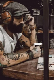 欧美时尚经典纹身图案