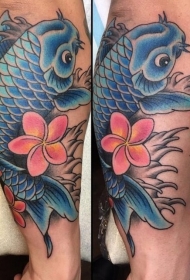 纹身锦鲤图案   灵动的锦鲤纹身图案缩略频道推荐图